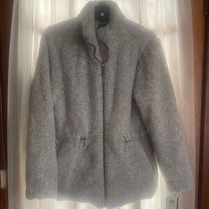 Democracy Soft Gray Teddy Jacket